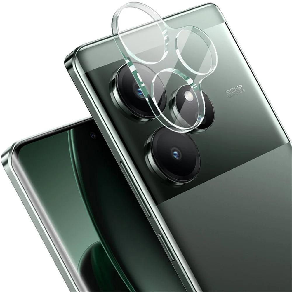 IMAK For Realme GT 6 5G Tempered Glass Camera Lens Protector + Acrylic Lens Cap - 3