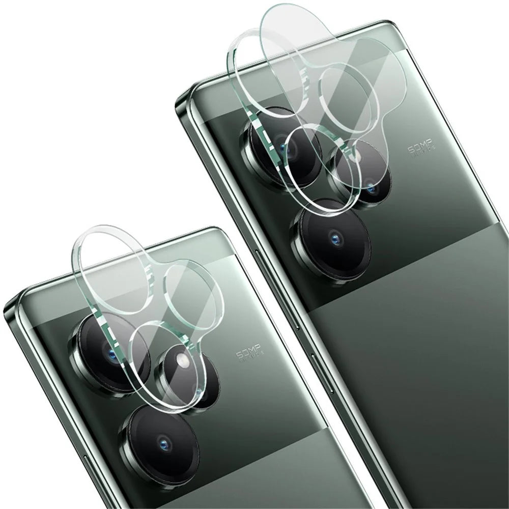 IMAK For Realme GT 6 5G Tempered Glass Camera Lens Protector + Acrylic Lens Cap - 4