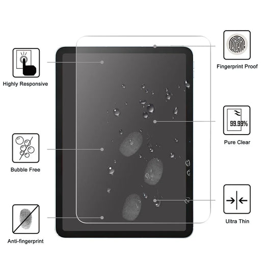 For iPad (2025) / 10.9 (2022) 2.5D Tempered Glass Screen Protector Full Cover Anti-Explosion HD Clear 9H Hardness Film - 2