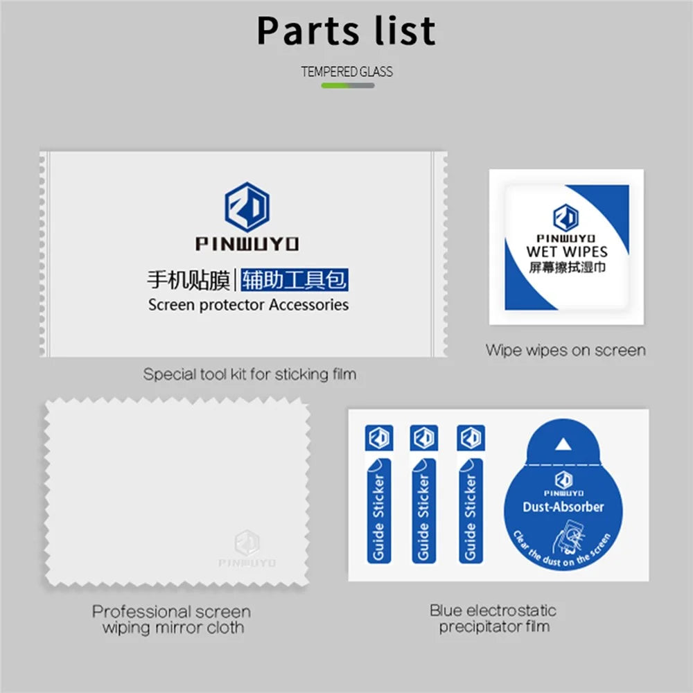 PINWUYO JK 3D Tempered Glass Film Series-2 for Samsung Galaxy S24 FE Screen Protector Anti-Explosion - 6