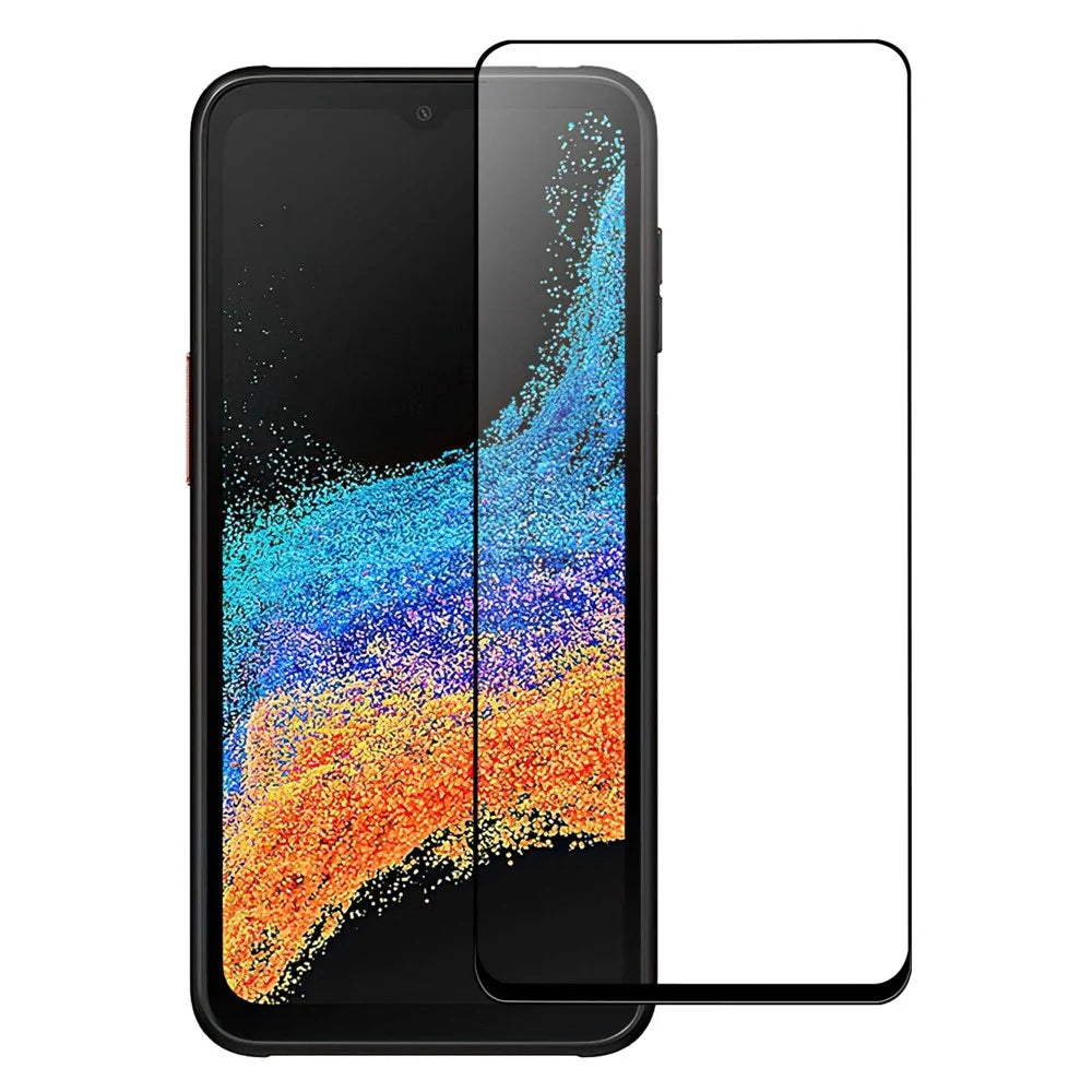 For Samsung Galaxy Xcover6 Pro 5G Tempered Glass Screen Protector Anti-explosion Black Edge Screen Protector HD Clear Anti-Fingerprint Full Glue AGC Screen Film - 1