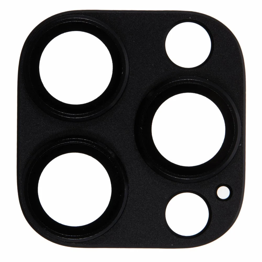 For iPhone 16 Pro / 16 Pro Max Camera Lens Protector Clear Matte Tempered Glass Lens Film - Black - 2