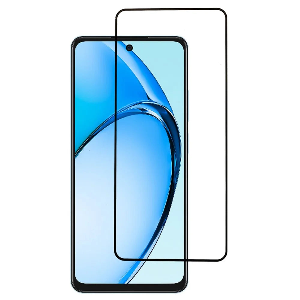 For Oppo A60 4G Tempered Glass Screen Protector Full Glue Silk Printing Screen Film - 1