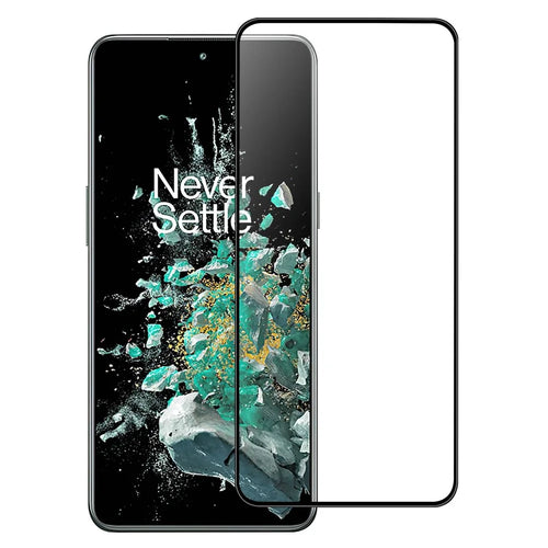 For OnePlus 10T 5G / Ace Pro 5G Anti-Scratch Tempered Glass Screen Protector Black Edge Screen Protector HD Clear Anti-Fingerprint Full Glue AGC Screen Film - 1