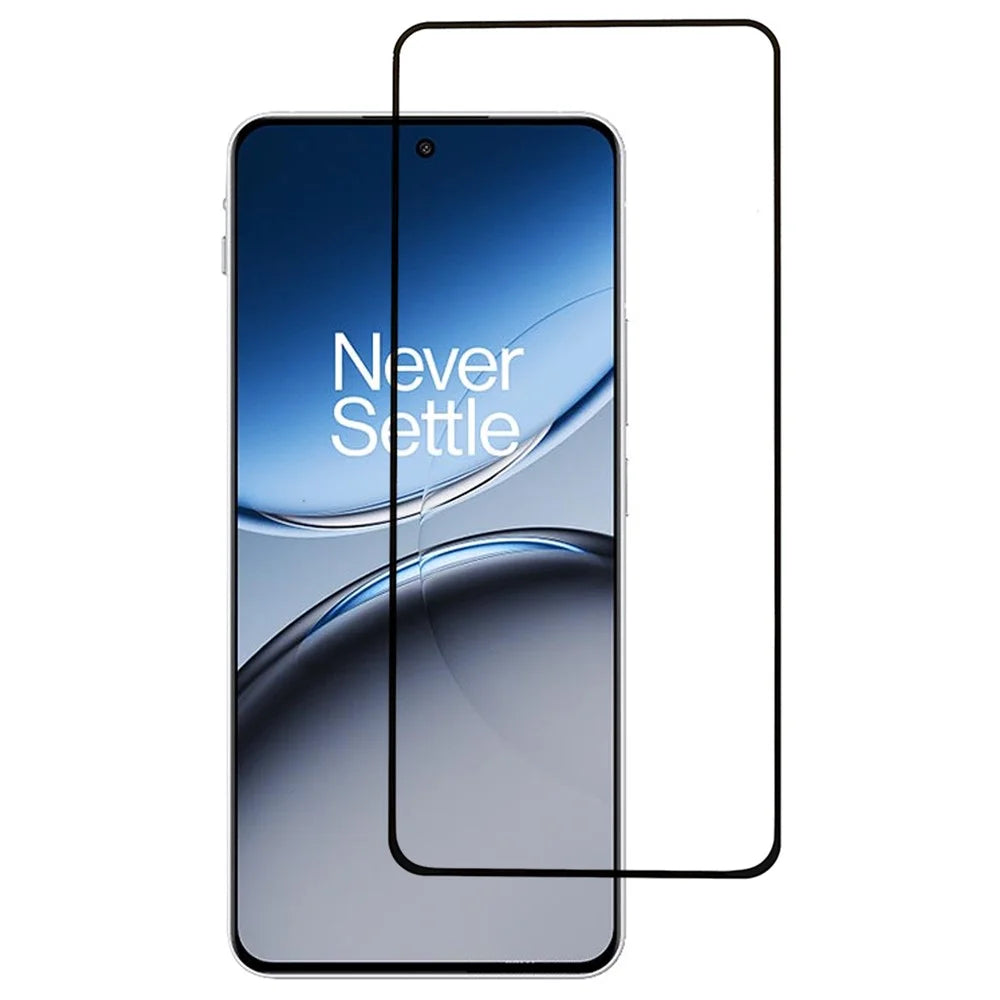 For OnePlus Nord 4 Screen Protector High Aluminium-Silicon Glass Film Silk Printing Black Edge - 1