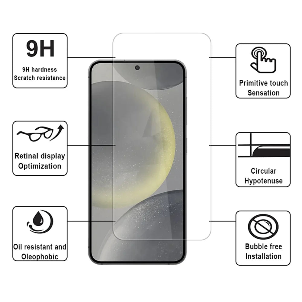 For Samsung Galaxy S24 Screen Protector 0.33mm High Aluminum-Silicon Glass Film High Definition - 4