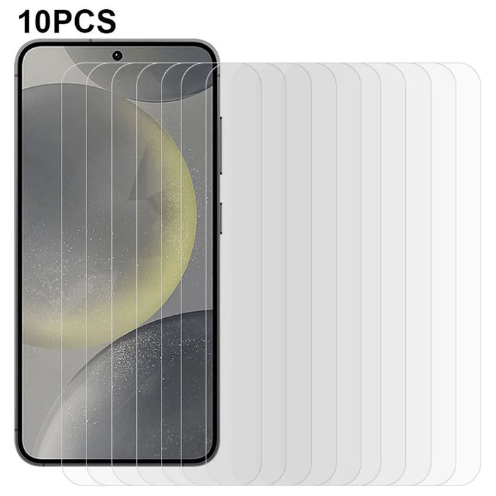 10PCS For Samsung Galaxy S24 FE Screen Protector Tempered Glass 2.5D 0.3mm High Definition - 1