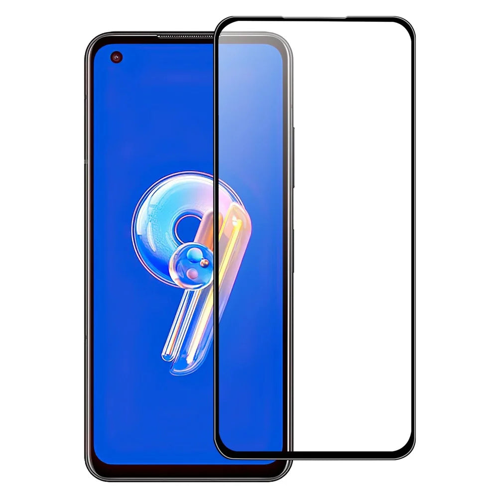 For Asus Zenfone 9 5G Tempered Glass Screen Protector Scratch-proof Black Edge Screen Protector HD Clear Anti-Fingerprint Full Glue AGC Screen Film - 1