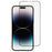 For iPhone 14 Pro Screen Protector Ultra Clear Metal Frame + Tempered Glass Film - 1
