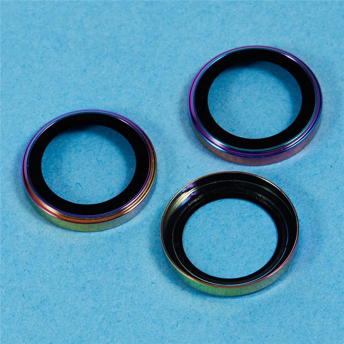 For iPhone 16 Pro / 16 Pro Max Camera Lens Protector Electroplating AF+AR Tempered Glass Lens Film - Colorful - 5