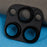 For iPhone 16 Pro / 16 Pro Max Camera Lens Protector Clear Integrated Tempered Glass Lens Film - Black - 5