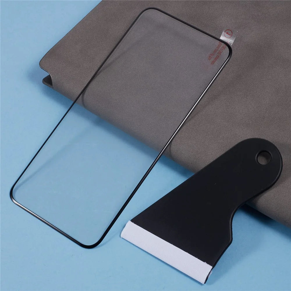 For Oppo Reno12 Pro 5G (Global) Screen Protector Black Edge Full Glue Curved Tempered Glass Clear Film - 5