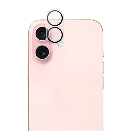 MOCOLO For iPhone 16 / 16 Plus Camera Lens Protector Silk Printing Tempered Glass Lens Film Night Circle Design - 2