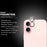 MOCOLO For iPhone 16 / 16 Plus Camera Lens Protector Silk Printing Tempered Glass Lens Film Night Circle Design - 5