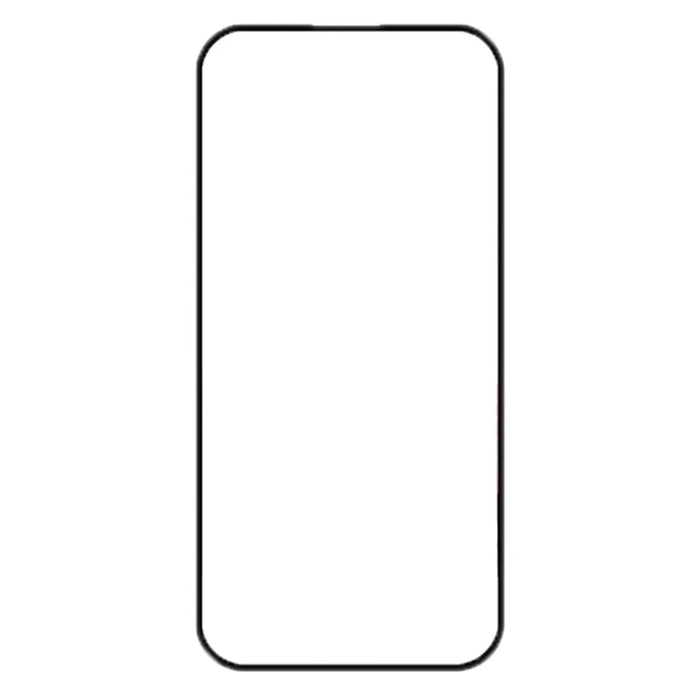 AMORUS 2Pcs For iPhone 16 Pro Screen Protector Shatterproof Silk Printing Tempered Glass Film - Black - 2