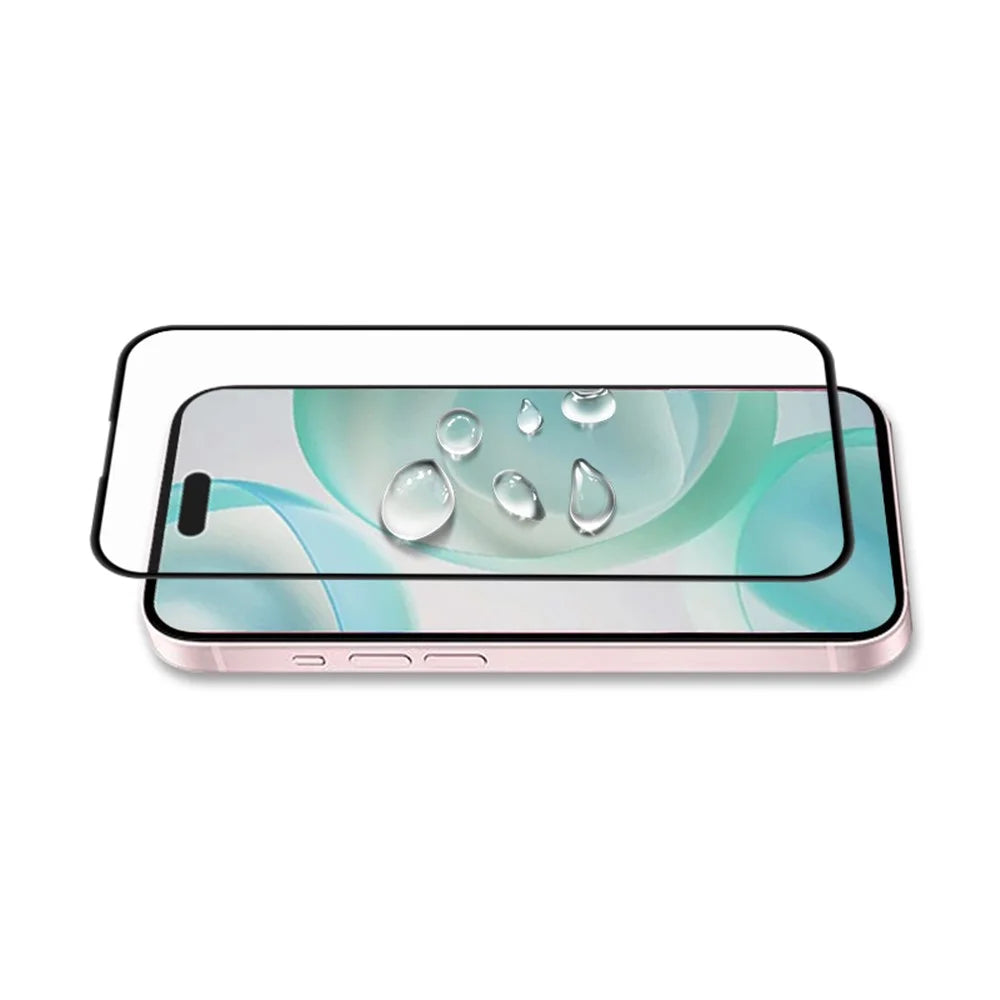 MOCOLO For iPhone 16 Pro Max Screen Protector Silk Printing Full Coverage Tempered Glass Film - Black - 3