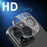 NORTHJO 2Pcs For iPhone 16 Pro  /  16 Pro Max Camera Lens Protector Black Circles 3D Clear Tempered Glass Lens Film - 3