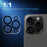 NORTHJO 2Pcs For iPhone 15 Pro  /  15 Pro Max Clear Camera Lens Protector Black Circles 3D Tempered Glass Lens Film - 5