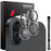 NORTHJO 2Pcs For iPhone 16  /  16 Plus Camera Lens Protector Black Circles HD Clear Tempered Glass Lens Film 3D Full Coverage - 1