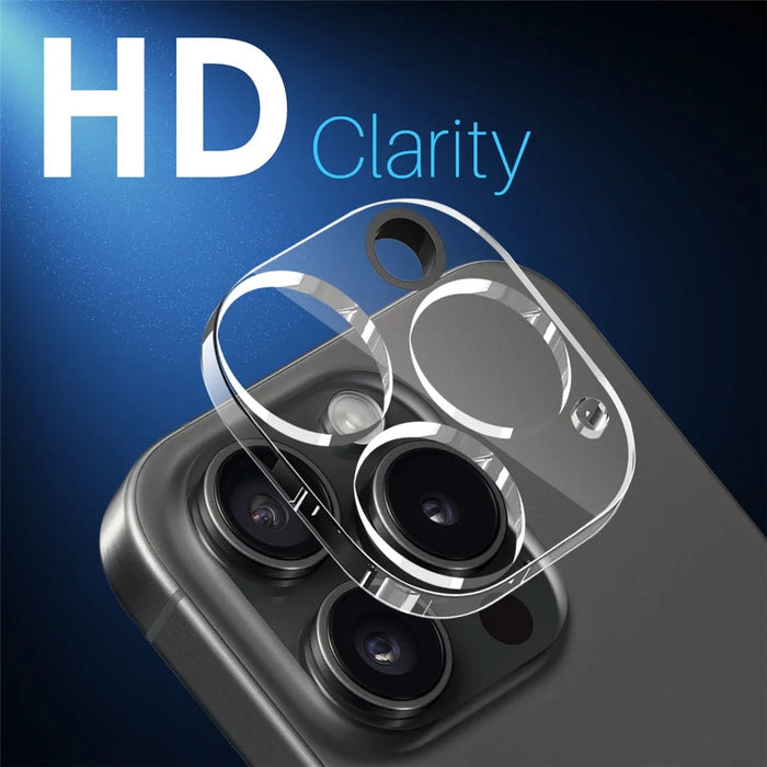 NORTHJO 2Pcs For iPhone 15 Pro  /  15 Pro Max Tempered Glass Camera Lens Protector Integrated Clear 3D Full Coverage - 3