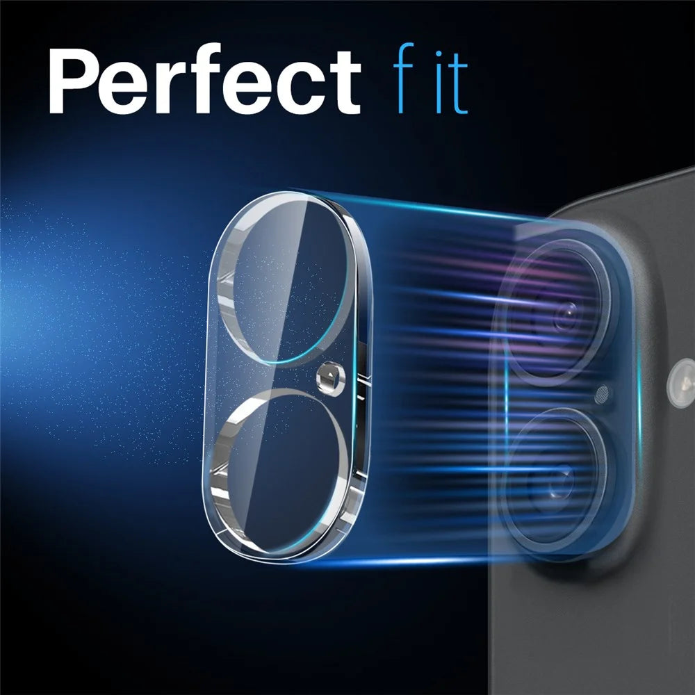 NORTHJO 2Pcs For iPhone 16  /  16 Plus Camera Lens Protector Clear 3D Full Coverage Tempered Glass Lens Film - 4
