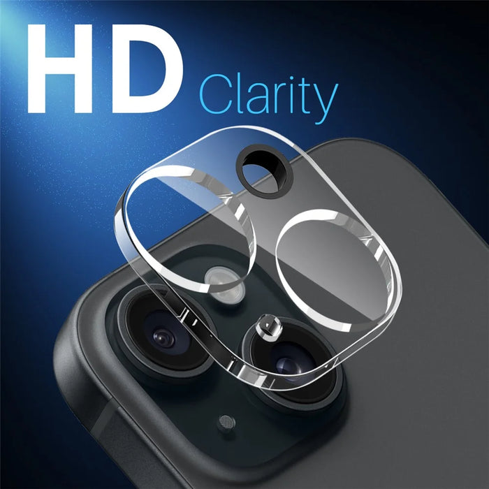 NORTHJO 2Pcs For iPhone 15  /  15 Plus Tempered Glass Camera Lens Protector Clear 3D Full Coverage Integrated - 3