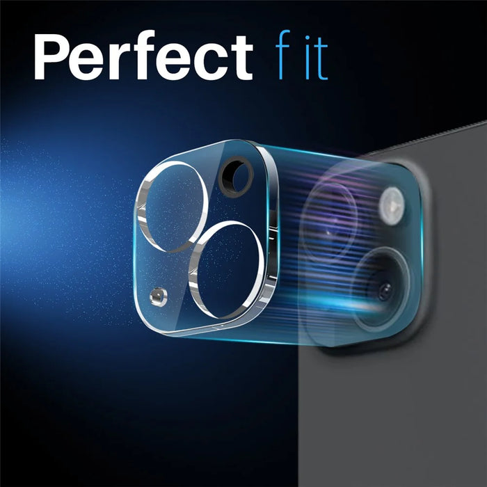 NORTHJO 2Pcs For iPhone 15  /  15 Plus Tempered Glass Camera Lens Protector Clear 3D Full Coverage Integrated - 4