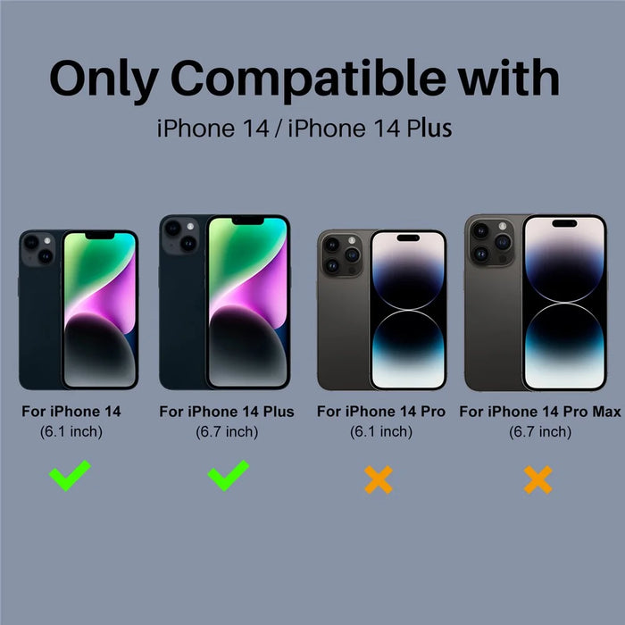 NORTHJO 2Pcs For iPhone 14  /  14 Plus Tempered Glass Camera Lens Protector Clear 3D Integrated Full Coverage - 2