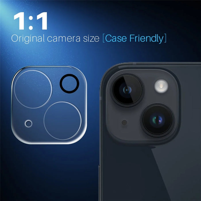 NORTHJO 2Pcs For iPhone 14  /  14 Plus Tempered Glass Camera Lens Protector Clear 3D Integrated Full Coverage - 5