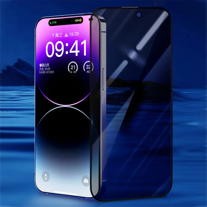 X-LEVEL For iPhone 16 Pro Max Privacy Screen Protector Full Coverage 2.5D Tempered Glass Film Silk Printing - 3