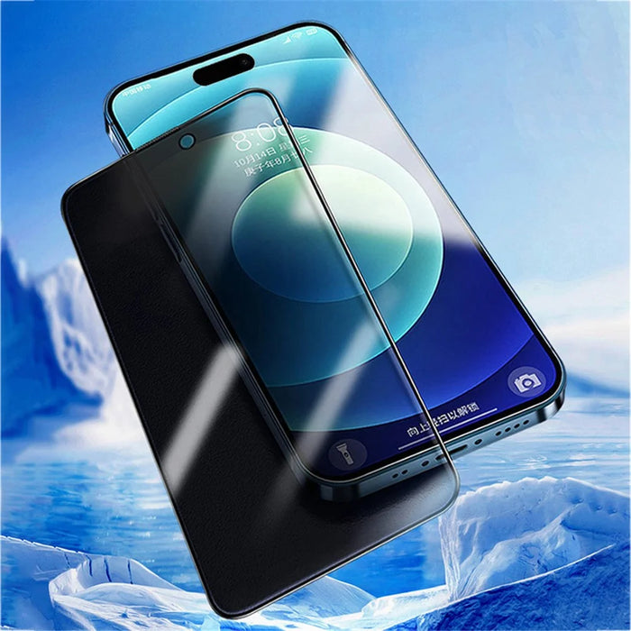 X-LEVEL For iPhone 16 Pro Max Privacy Screen Protector Full Coverage 2.5D Tempered Glass Film Silk Printing - 4