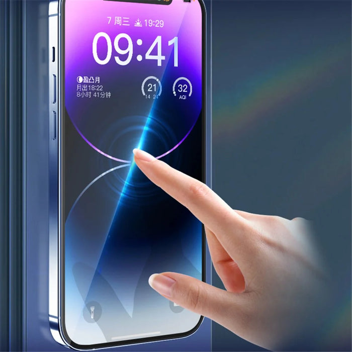 X-LEVEL For iPhone 16 Pro Screen Protector HD Tempered Glass Film Silk Printing 2.5D Full Coverage - 6