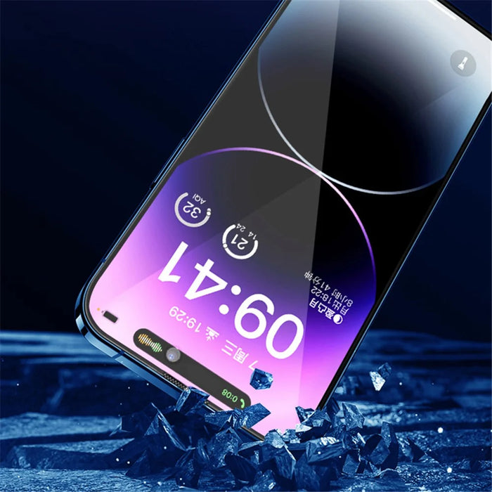 X-LEVEL For iPhone 16 Pro Anti Peep Film 2.5D Tempered Glass Full Screen Protector Full Glue - 6
