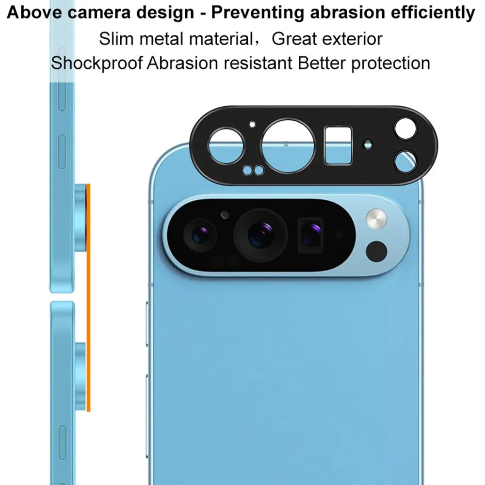 IMAK For Google Pixel 9 Pro Camera Lens Protector Hollow Metal Lens Cover - 4