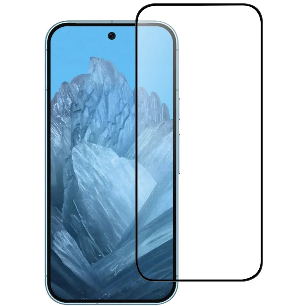 For Google Pixel 9 / 9 Pro AGC Tempered Glass with Black Edge Full Glue Full Coverage Screen Protector - 1