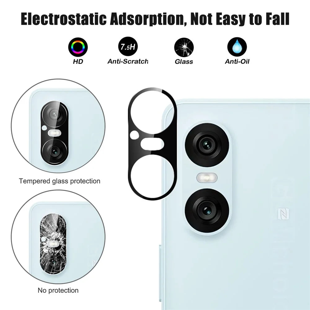 For Sony Xperia 10 VI Camera Lens Protector Tempered Glass Anti-Scratch Lens Film - 3