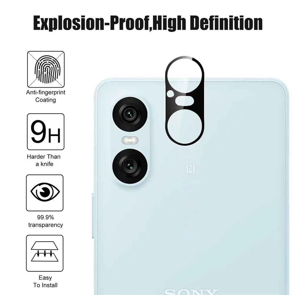 For Sony Xperia 10 VI Camera Lens Protector Tempered Glass Anti-Scratch Lens Film - 4