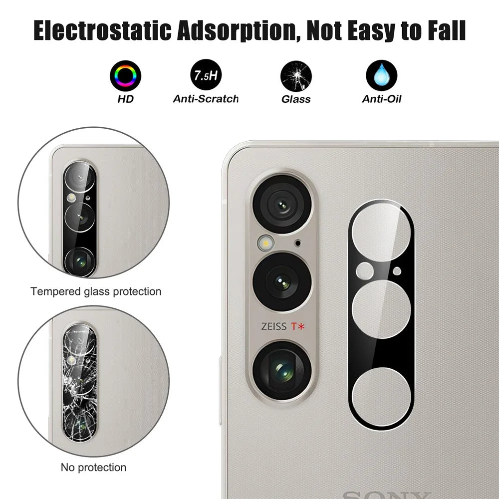 For Sony Xperia 1 VI Camera Lens Film Tempered Glass Ultra Clear Lens Protector - 3