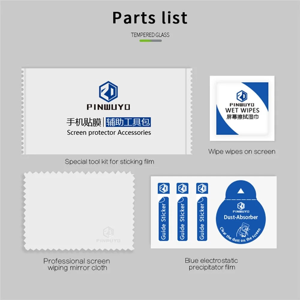 PINWUYO JK Series-2 for Honor X60i 5G Screen Protector High Aluminium-Silicon Glass Film - 6