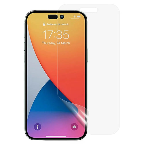 For iPhone 14 Pro 6.1 inch HD Clear Full Screen Protector Anti-scratch Sensitive Touch TPU + PET Hydrogel Film - 1