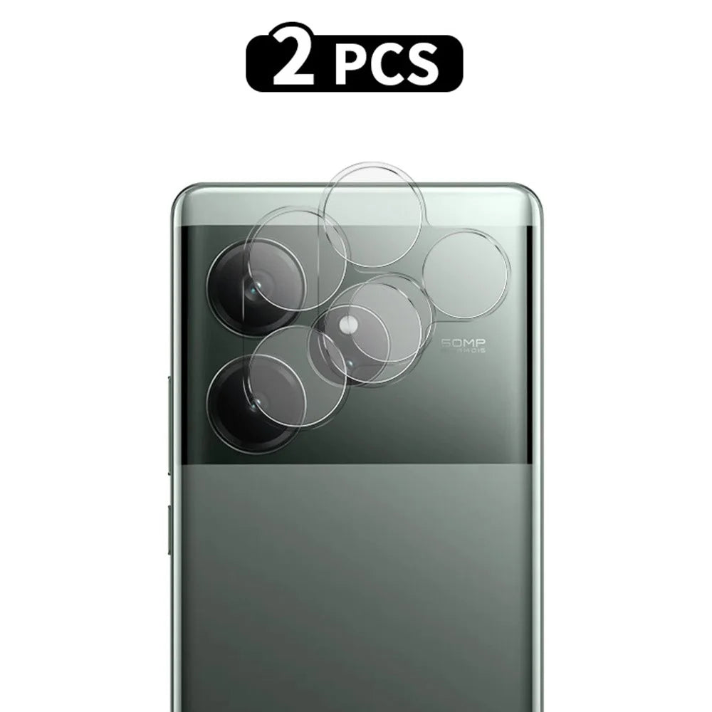 RURIHAI 2Pcs For Realme GT 6 5G Camera Lens Protector High Aluminium-silicon Glass Lens Film - 1