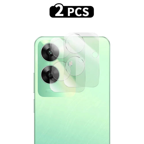 RURIHAI 2Pcs For Realme C61 4G Camera Lens Protector 0.2mm 2.5D Arc Edge Rear Lens Film - 1