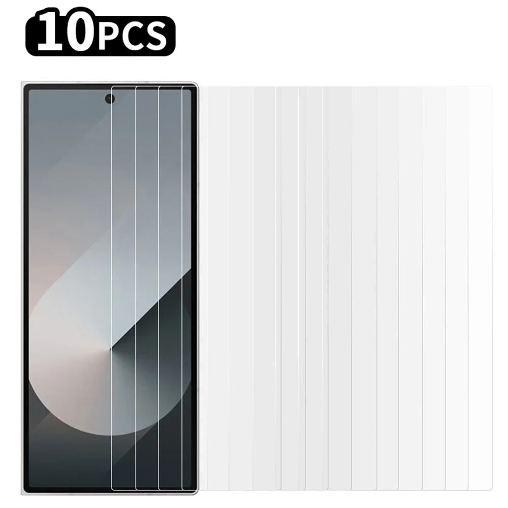 RURIHAI 10Pcs For Samsung Galaxy Z Fold6 5G Screen Protector Anti-Scratch HD Clear 0.26mm 2.5D - 1