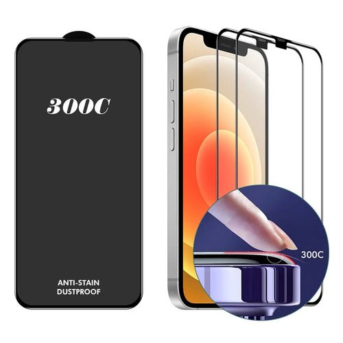 ENKAY HAT-PRINCE 2PCS For iPhone 12 Pro  /  12 Screen Protector 300C Large Arc Silk Print High Aluminium-Silicon Glass Film - 1