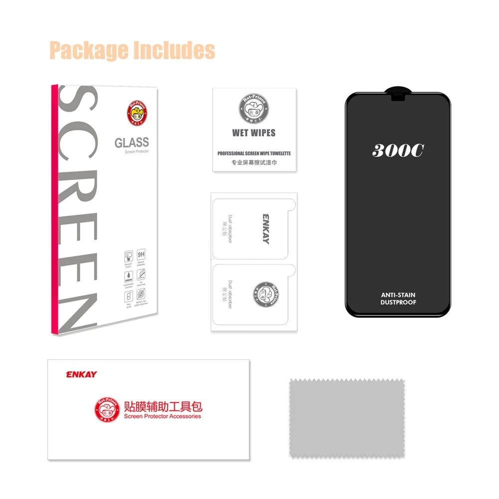 ENKAY HAT-PRINCE For iPhone 12 Pro Max Screen Protector 300C Large Arc Silk Print High Aluminium-Silicon Glass Film - 7