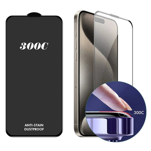 ENKAY HAT-PRINCE For iPhone 15 Pro Screen Protector 300C Large Arc Silk Print High Aluminium-Silicon Glass Film - 1