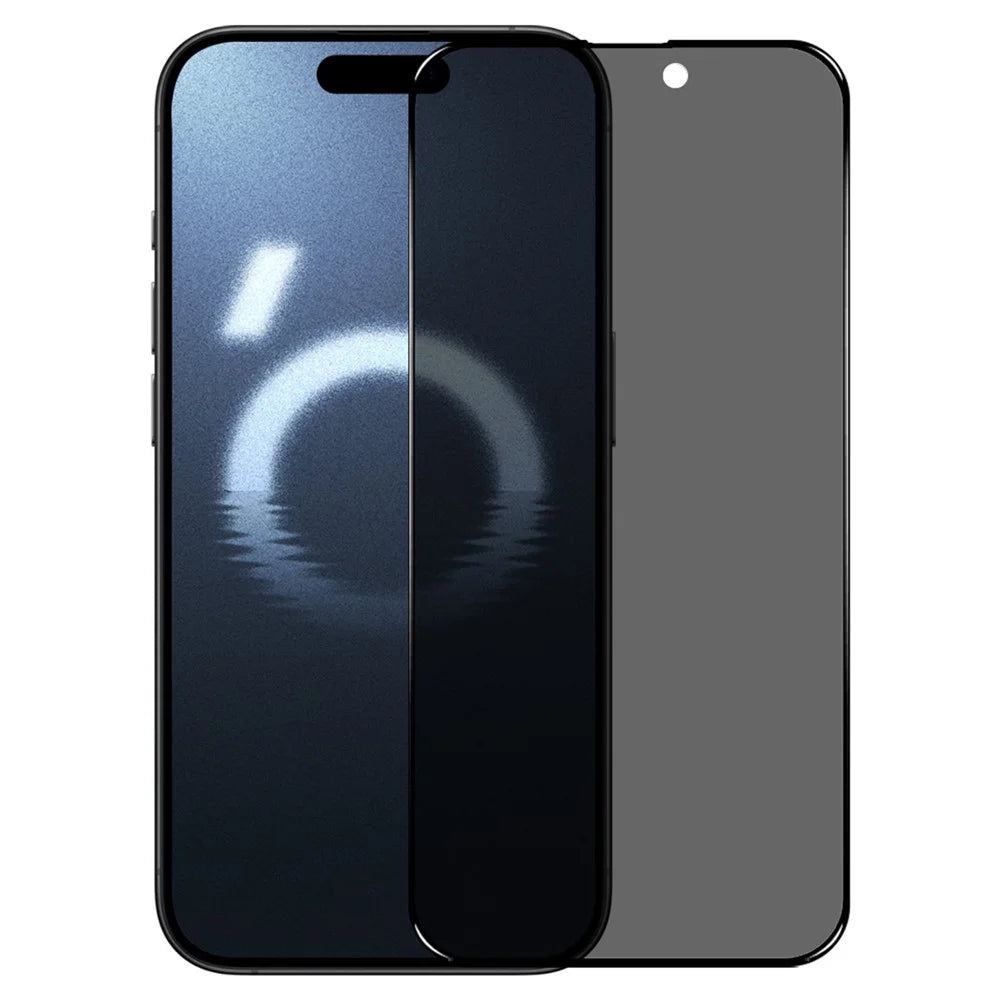 NORTHJO A++ For iPhone 16 Pro Screen Protector Full Glue Silk Printing Anti-Spy Privacy Tempered Glass Film - 1