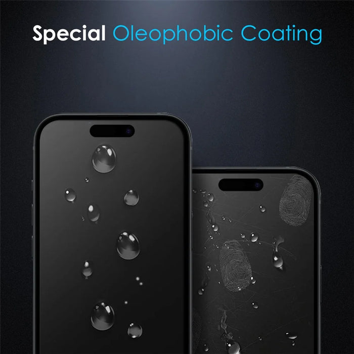 NORTHJO A++ For iPhone 16 Pro Screen Protector Full Glue Silk Printing Anti-Spy Privacy Tempered Glass Film - 4