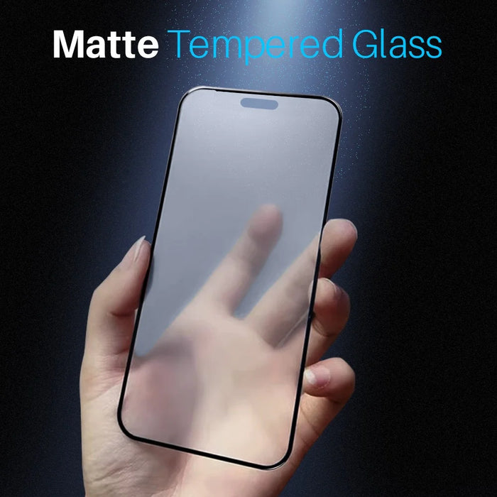 NORTHJO A++ Matte Screen Protector for iPhone 16 Anti-Fingerprint Full Coverage Tempered Glass Film - 2