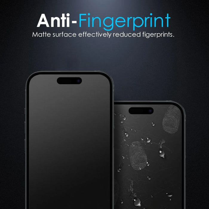 NORTHJO A++ For iPhone 14 Pro Max Screen Protector Matte Anti-Fingerprint Full Coverage Tempered Glass Film - 3